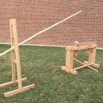 Spring pole lathe based on the Moxon drawings with free standing pole support and pole