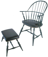 Windsor Chairs with leather seat