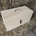 Pine storage box for compass